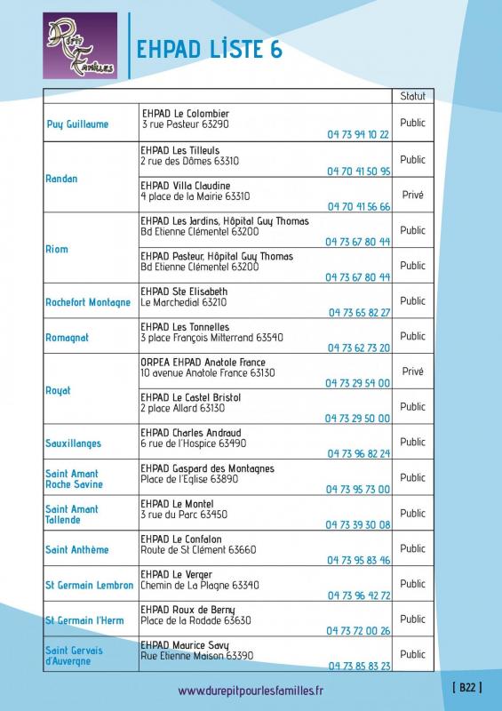 B22 liste 6